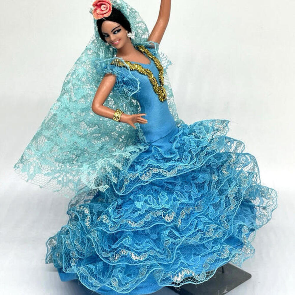 Vintage Marin Chiclana‎ Spanish Flamenco Dancer Doll Figure 8"